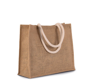 Sac en jute personnalisable " En or et à paillette"