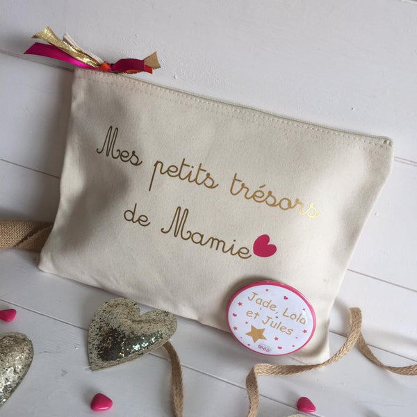 Pochette en coton personnalisable