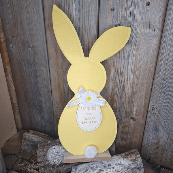 Lapin en feutrine personnalisable