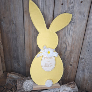 Lapin en feutrine personnalisable