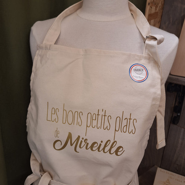 Tablier en coton personnalisable